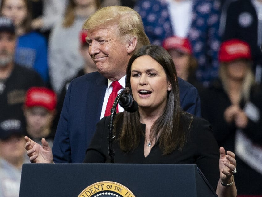 sarah huckabee sanders to endorse donald trump during gop debate counterprogramming