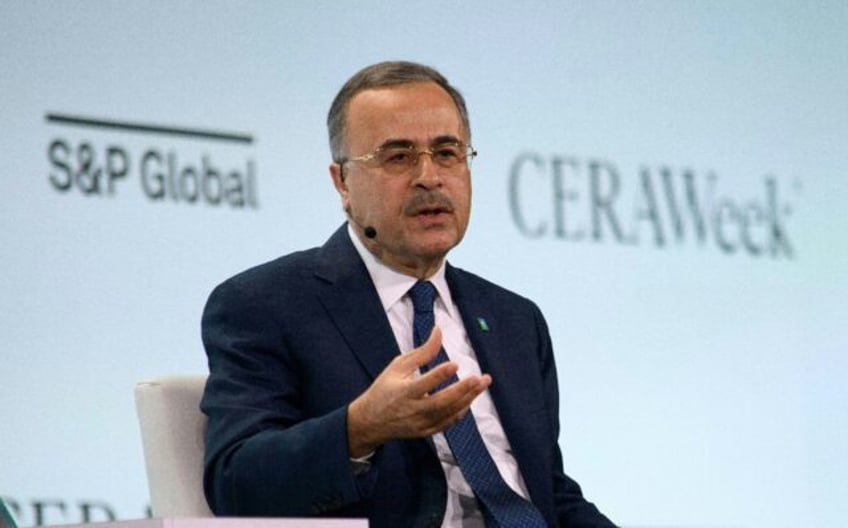 Saudi Aramco President & CEO Amin Nasser speaks during the CERAWeek oil summit in Hous