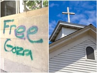 ‘Save Gaza,’ ‘Free Palestine,’ ‘Welcome to Hell’ Spray-Painted on South Carolina Church