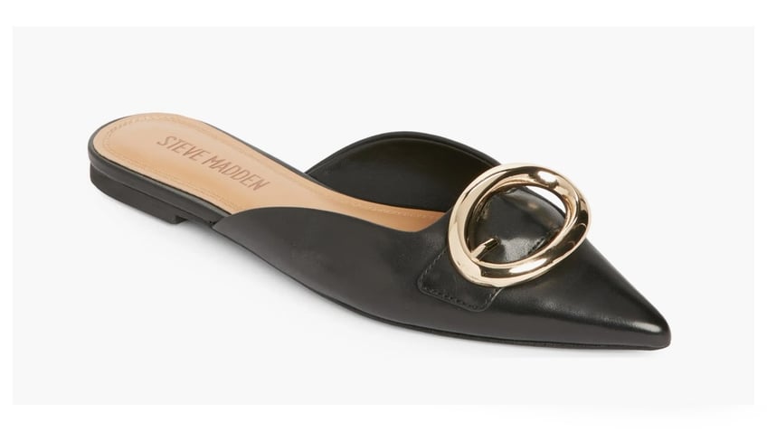 These pointed-toe mules go with everything.