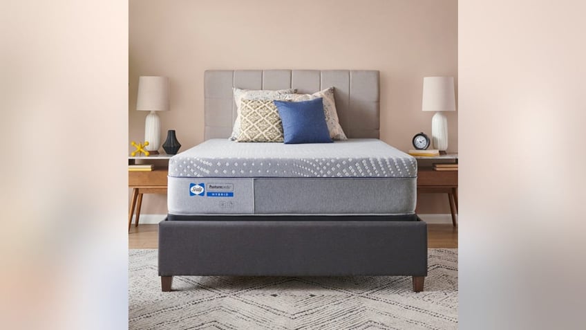 A Sealy Lacey mattress has upgraded cooling with a cool-to-touch cover.