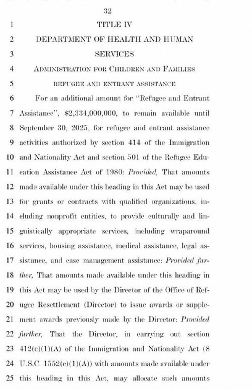 scandalous senate deal allows 15 million illegals per year slides up to 23b to ngos trafficking them and gives 60b to ukraine