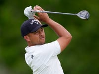 Schauffele and Morikawa are tied at the PGA Champion with a lot of company, except for Scheffler