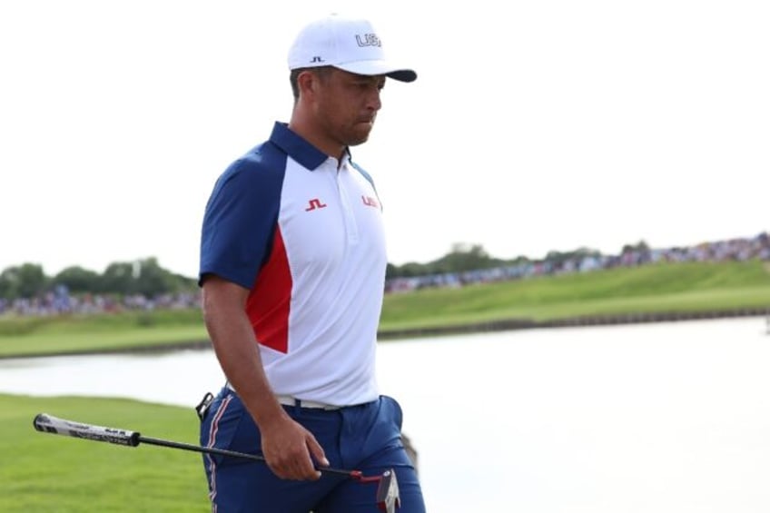 Xander Schauffele, dejected after a poor final round cost him a chance at a second Olympic