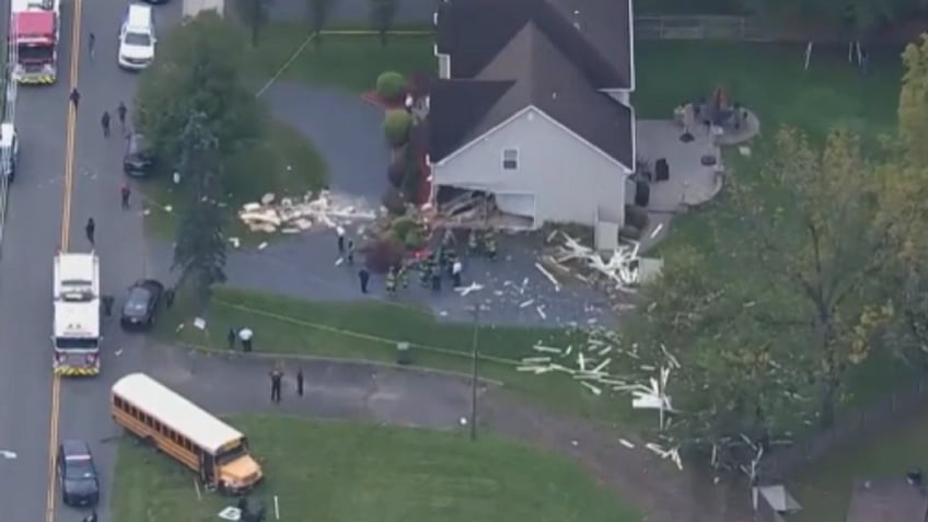 school bus crashes into edison nj home causing extensive damage