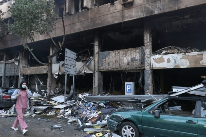 Sunday's strikes hit densely populated districts of central Beirut that had so far been sp