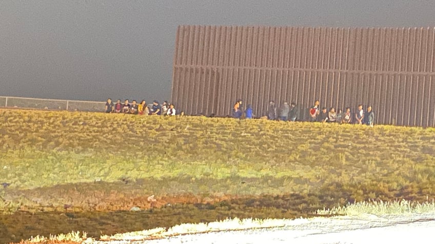 Migrants processed border patrol