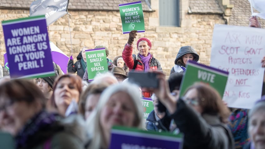 Scotland Transgender protests