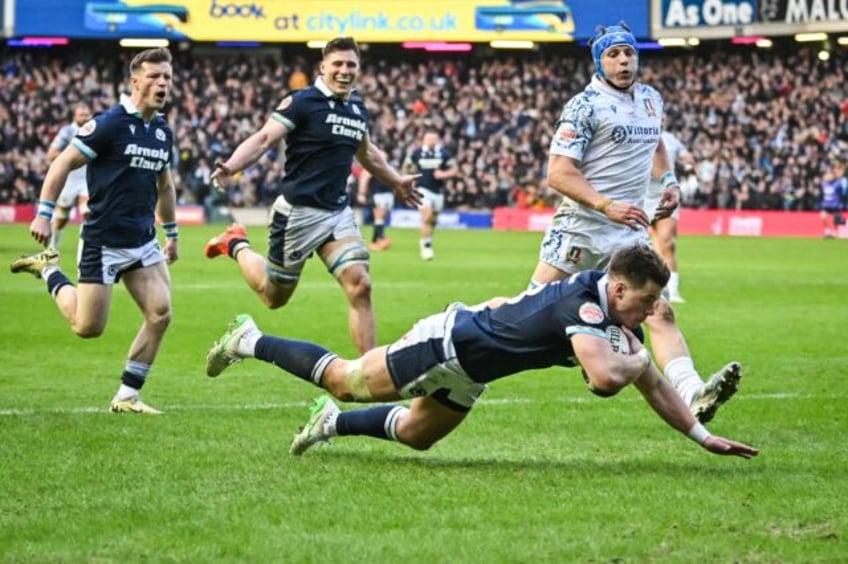 Huw Jones's hat-trick of tries secured Scotland a 31-19 win over Italy which was a result