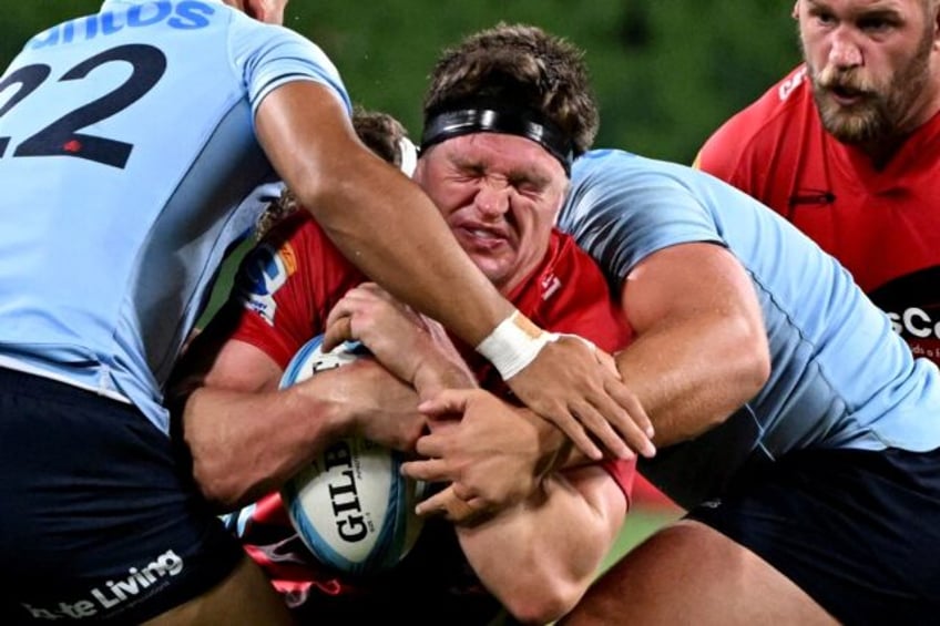 Canterbury Crusaders captain Scott Barrett (C) has been ruled out for six weeks with a fra