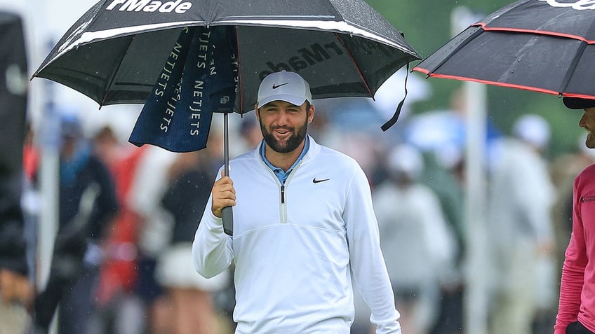 Scheffler walking on course