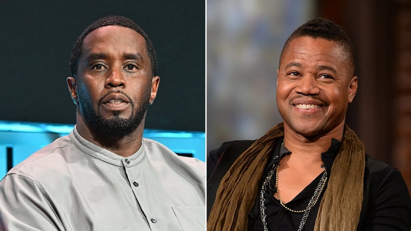 Diddy and Cuba Gooding Jr. side by side