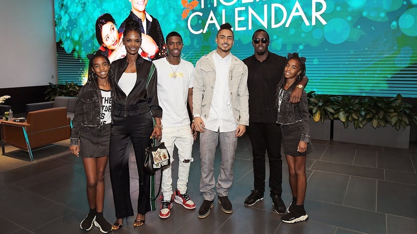 D'Lila Star Combs, Kim Porter, Christian Combs, Quincy Brown, Sean 