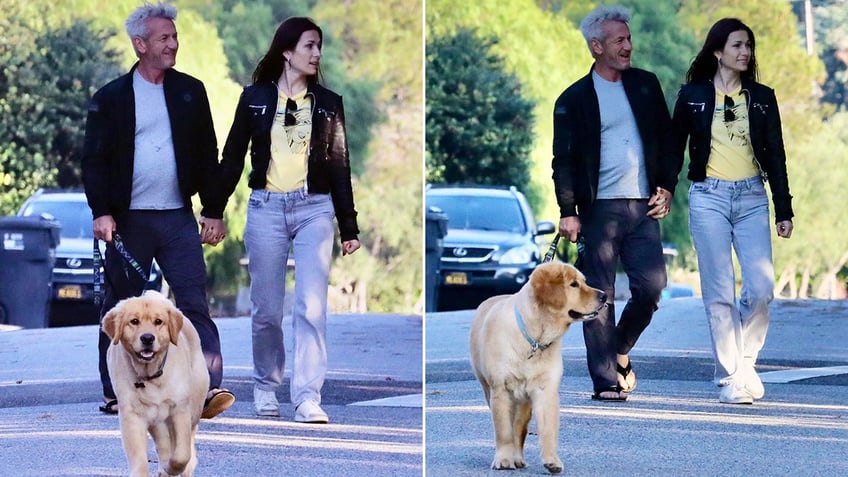 sean penn holds hands with new love on dog walk sofia vergara takes selfie with furry friend photos