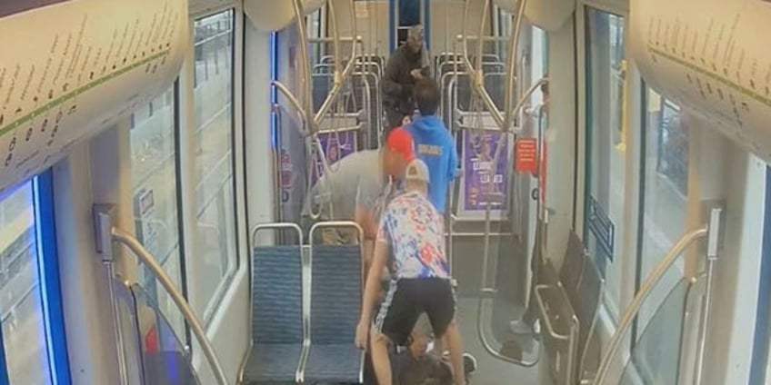 seattle light rail stabbing seen on video as passengers confront attacker