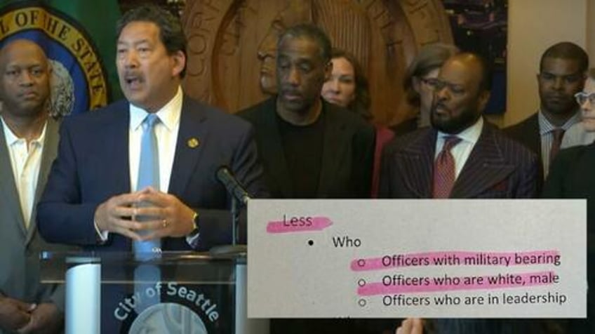 seattle mayors office demanded fewer officers who are white for new police hires