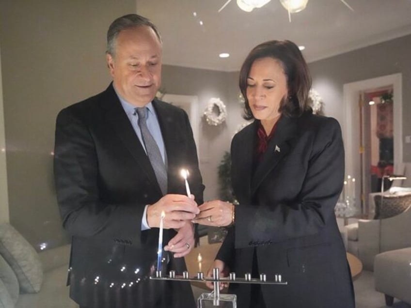 Doug Emhoff and Kamala Harris Hanukkah (X / Twitter)