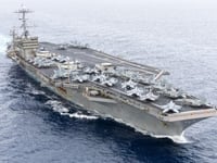 Second plane falls off US aircraft carrier in 10 days