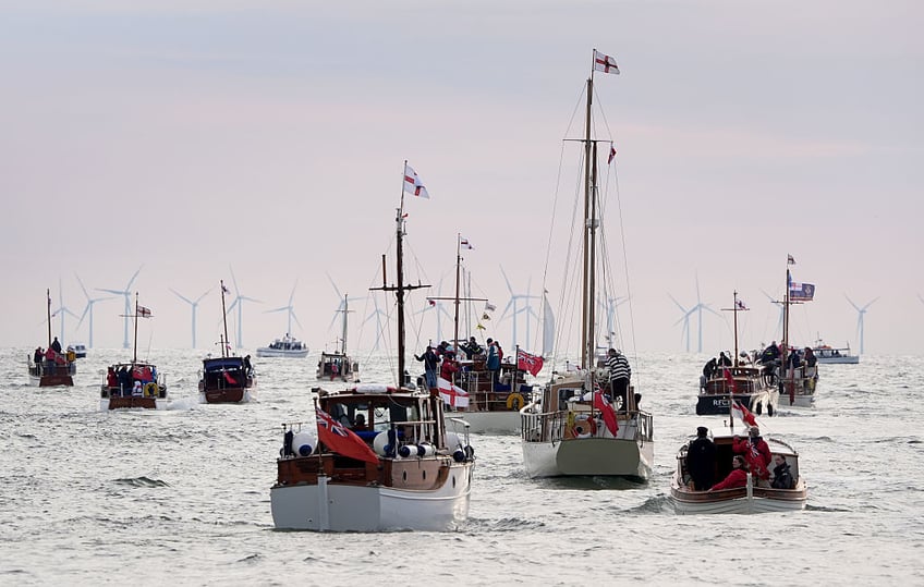 second world war commemoration by historic evacuation little boats diverted by migrant smuggler boat