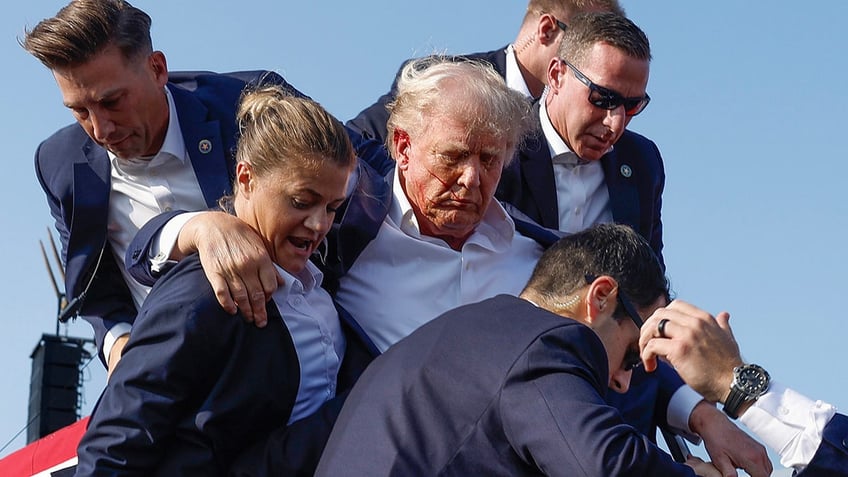 Trump after being shot in Butler