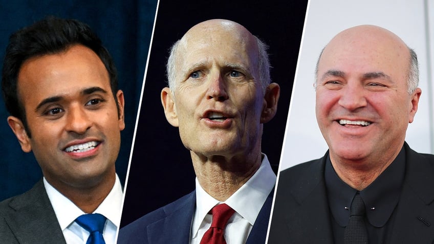 Vivek Ramaswamy, Rick Scott, Kevin O'Leary