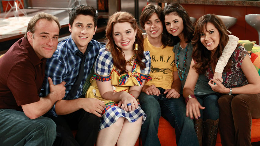 The Russo family in "Wizards of Waverly Place"