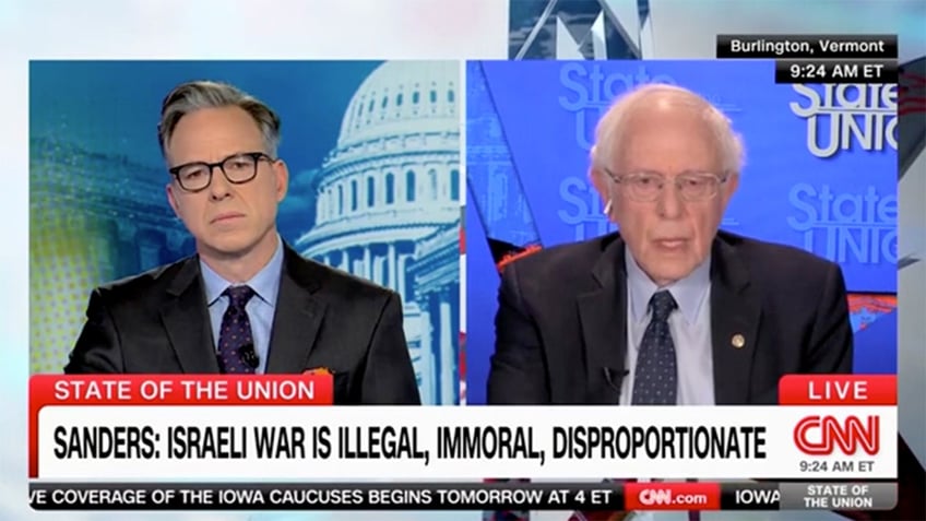 Bernie Sanders and Jake Tapper