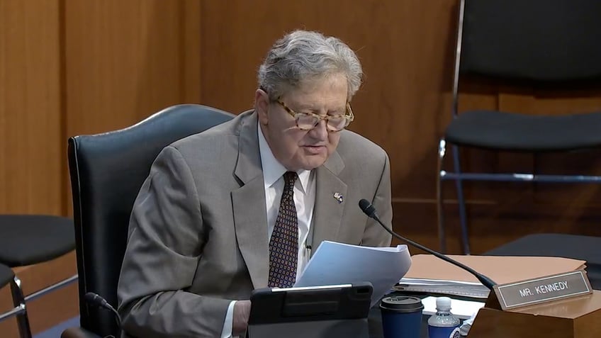 sen kennedy makes dem lawmaker squirm while reading excerpts of lgbtq kids books during hearing disturbing