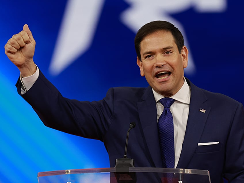 Sen. Marco Rubio (R-FL) speaks during the Conservative Political Action Conference (CPAC) at The Rosen Shingle Creek on February 25, 2022 in Orlando, Florida. CPAC, which began in 1974, is an annual political conference attended by conservative activists and elected officials. (Photo by Joe Raedle/Getty Images)