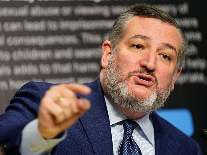 Senator Ted Cruz, a Republican from Texas, during a Senate Judiciary Committee hearing in Washington, DC, US, on Wednesday, Jan. 31, 2024. Congress has increasingly scrutinized social media platforms as growing evidence suggests that excessive use and the proliferation of harmful content may be damaging young people's mental health. Photographer: …