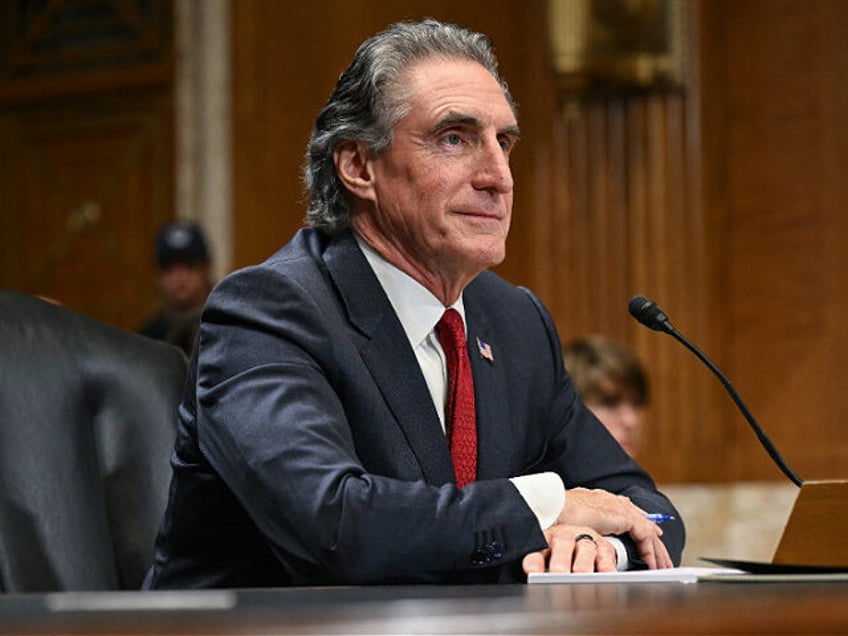 Former North Dakota Governor Doug Burgum testifies before a Senate Energy and Natural Reso