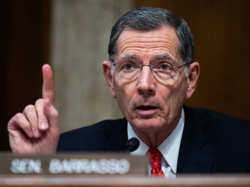 senate gop conference chair john barrasso slams trump indictment american people have lost faith in bidens justice department