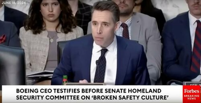 US Senator Hawley grills Boeing CEO on Boeing's horrific safety record