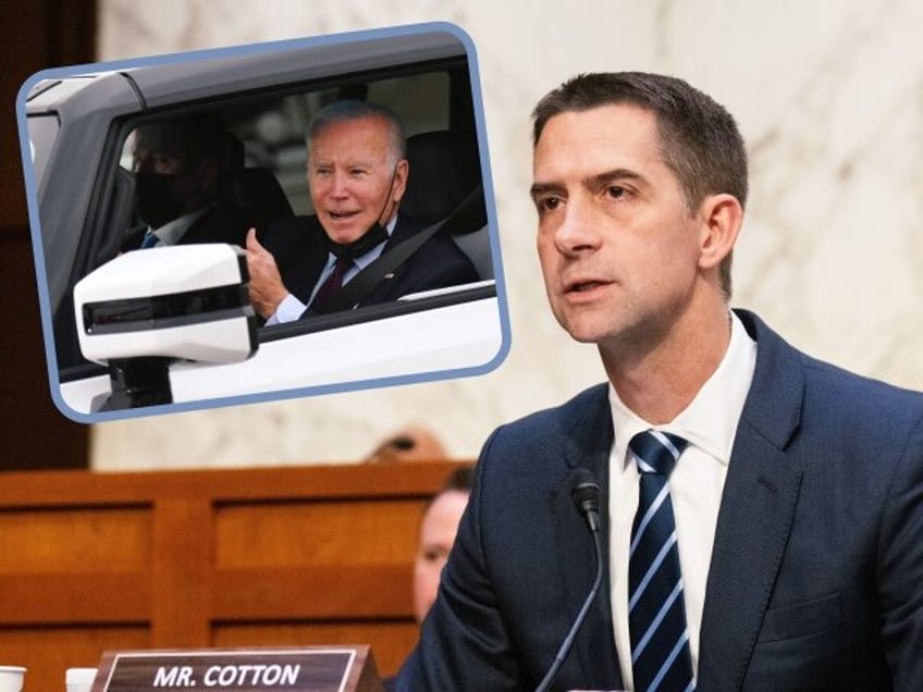 senator tom cotton backs biden impeachment inquiry