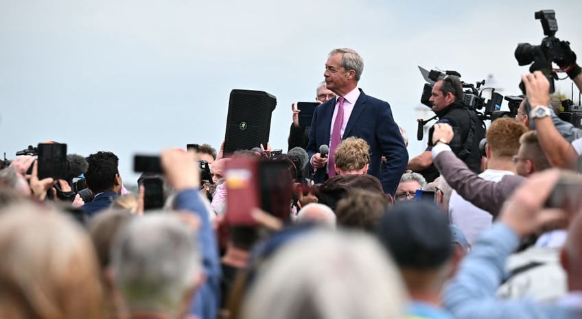 send me to parliament to be a bloody nuisance farages seaside campaign launch draws crowds