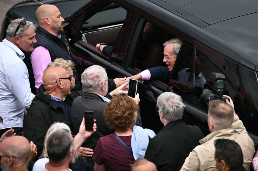 send me to parliament to be a bloody nuisance farages seaside campaign launch draws crowds