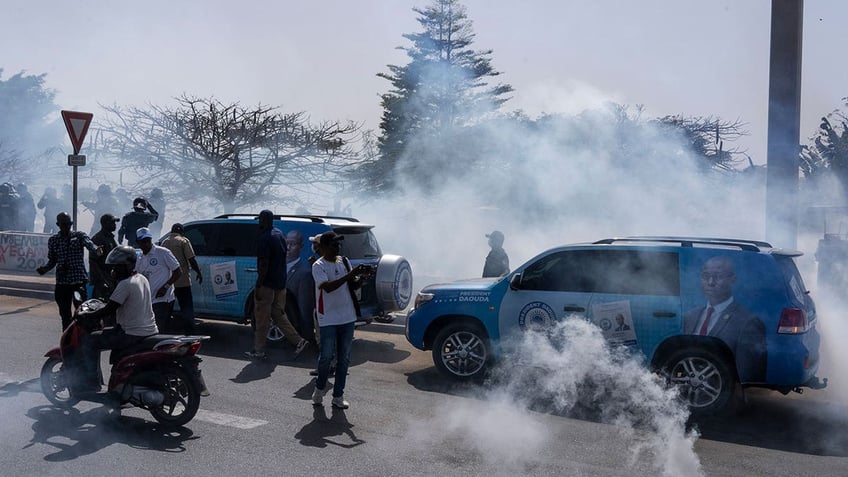 Senegal riot police