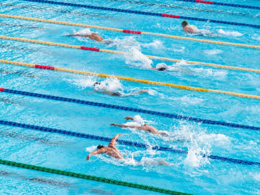 People in a swimming pool