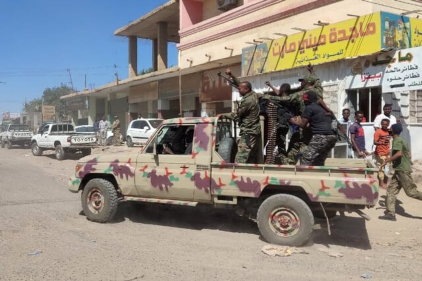 Sudanese soldiers and enrolled personnel in Gedaref city, eastern Sudan