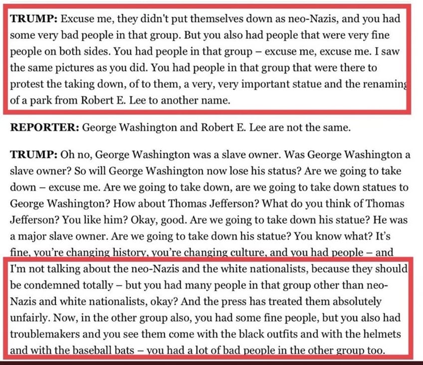 seven years later snopes says trump did not call neo nazis very fine people