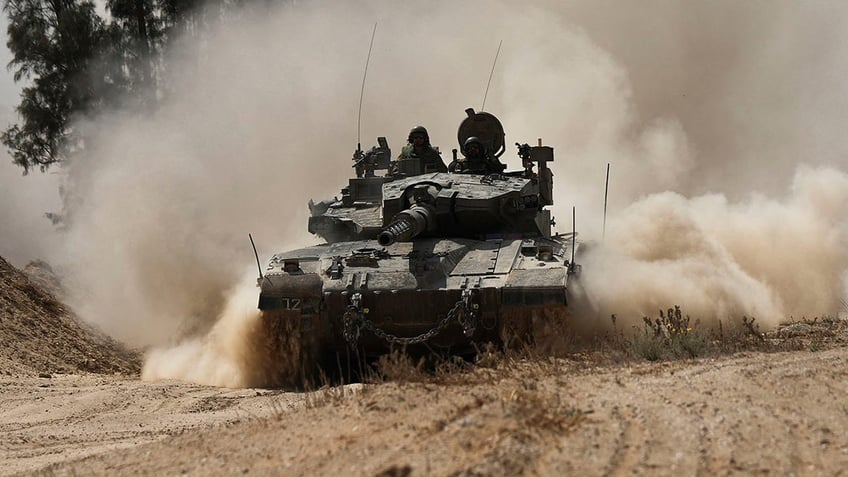 Israeli tank inside Israel