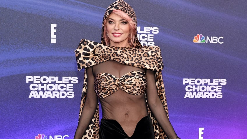 Shania Twain rocked a leopard print dress at People's Choice Awards