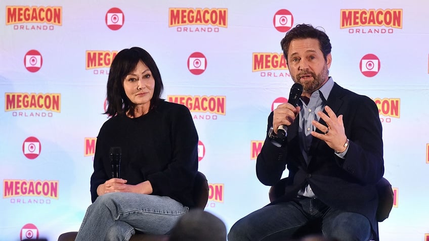 Shannen Doherty and Jason Priestley