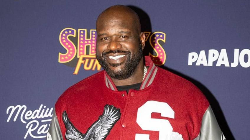 Shaq smiles