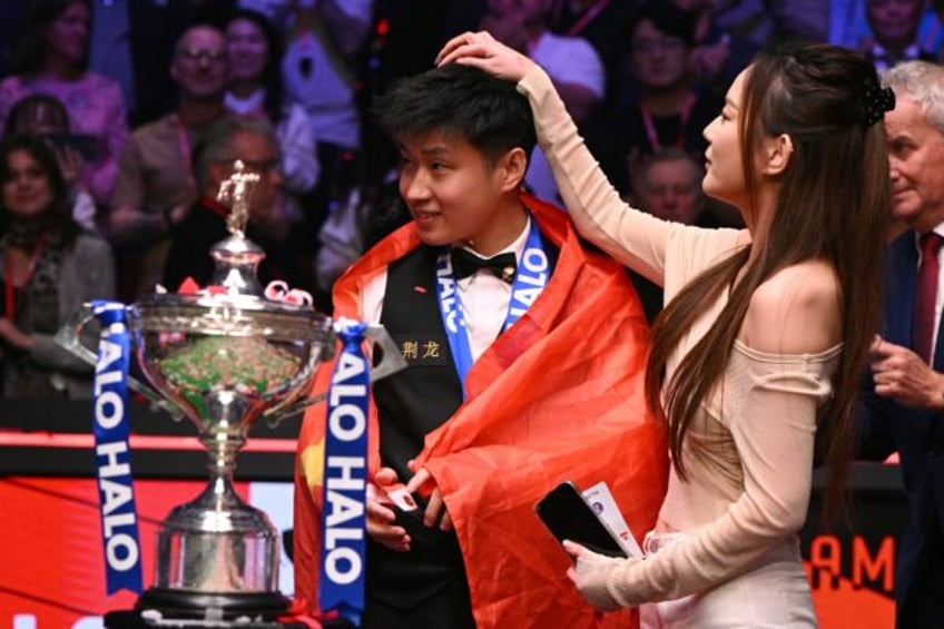 Zhao triumphed at the World Championship on Monday with an 18-12 win against Mark Williams