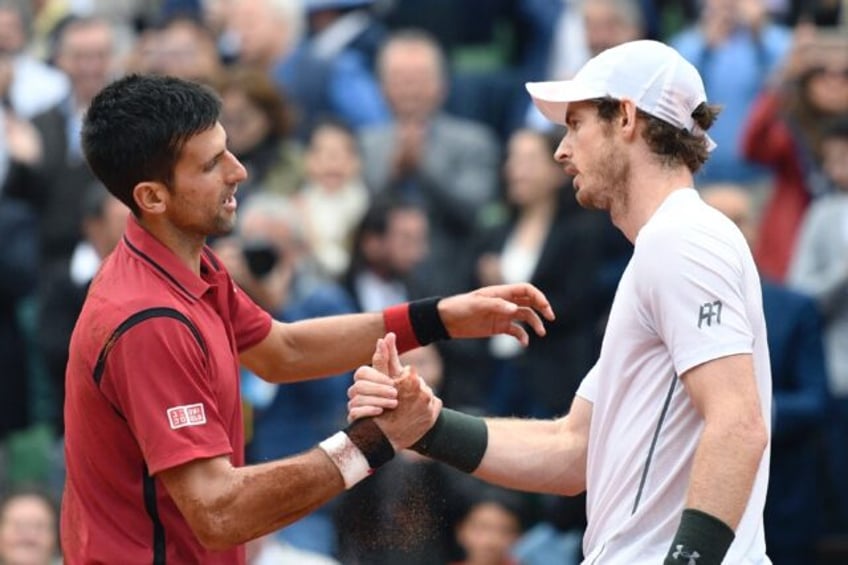 Novak Djokovic (left) and Andy Murray were fierce rivals on the tennis court