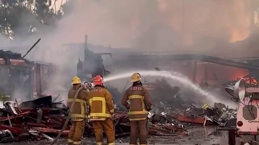 Fire destroys LA area church