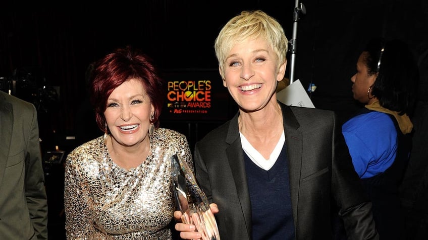 Ellen DeGeneres with Sharon Osbourne