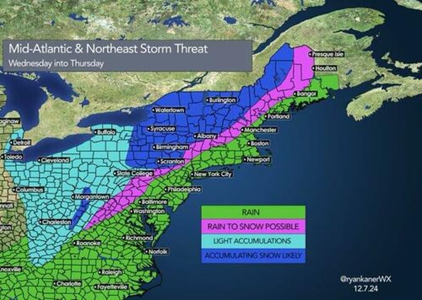 sharp polar blast eastern tracking storm could bring more lake effect snow for northeast