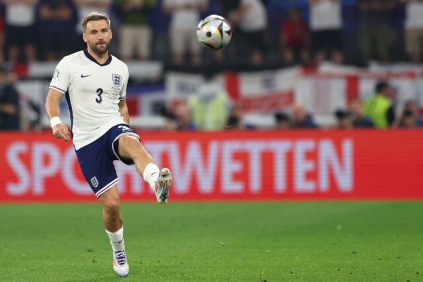 Luke Shaw was handed his first start of Euro 2024 in Sunday's final against Spain